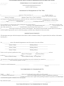 State Tax Form 431 - Instrument Of Assignment Of Tax Title