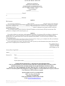 Notice Of Action In Mortgage Foreclosure - Court Of Common Pleas Of Montgomery County
