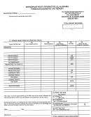 Tobacco/cigarette Tax Report Form - Prattville - Alabama