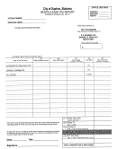 Rental / Lease Tax Report Form - Daphne - Alabama Printable pdf