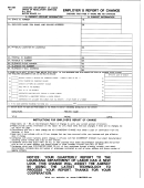 Employer's Report Of Change Form - Louisiana Department Of Labor