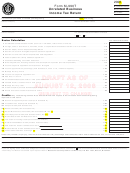 Form M-990t Draft - Unrelated Business Income Tax Return - 2008 Printable pdf
