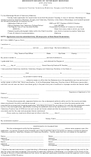 Application For License To Practice Veterinary Medicine, Surgery And Dentistry Printable pdf