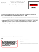Commercial Registered Agent Statement Of Termination Form - 2012