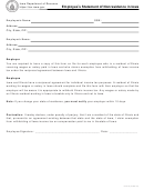 Form 44-016 - Employee's Statement Of Nonresidence In Iowa - 2015