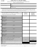 Form Nj-2450 - Employee's Claim For Credit - 2001