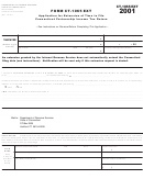 Form Ct-1065 Ext - Application For Extension Of Time To File Connecticut Partnership Income Tax Return 2001