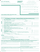 Form S-10 - Minucipal Profits Return - City Of Solon - 2007 Printable pdf