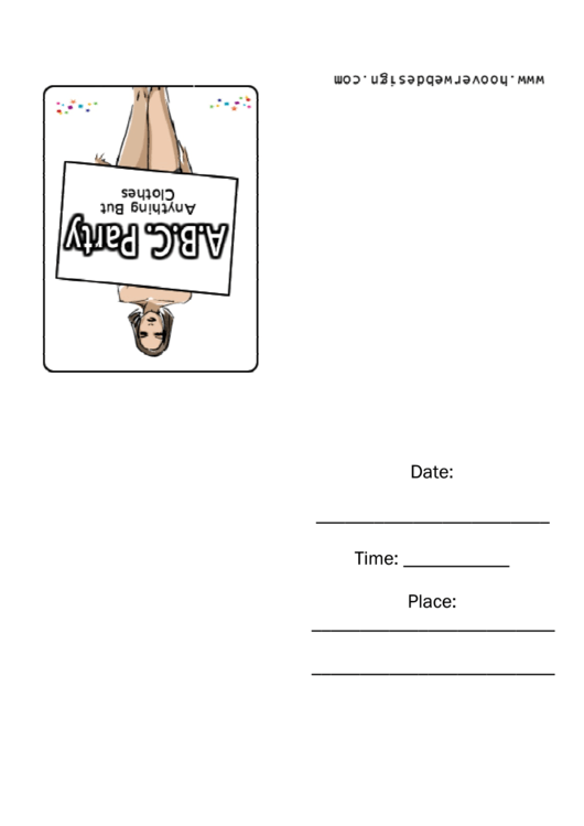 Abc Party Invitation Template Printable pdf