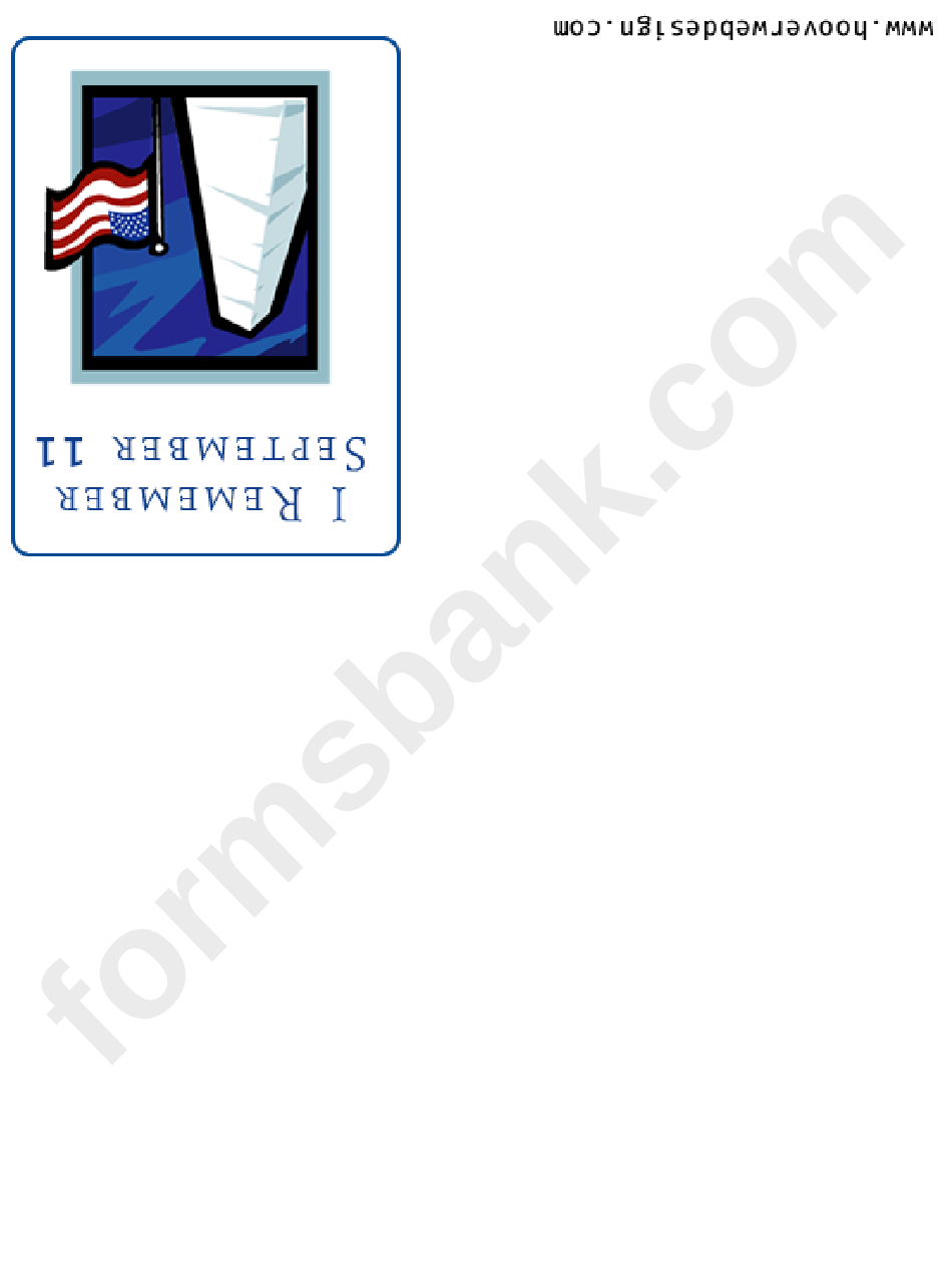 September 11 Card Template
