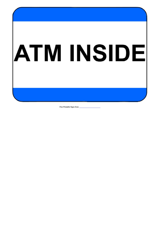 Atm Inside Sing Template Printable pdf