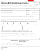 Form 2824 - Application For Replacement Claiming Lost, Destroyed, Undelivered Or Stolen State Of Michigan Ifta Fuel Decal(s) 2009