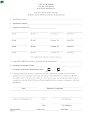 Form Whl87 - Application For License Refuse Collector And Waste Hauler