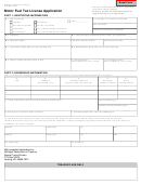 Fillable Form 3712 - Motor Fuel Tax License Application 2009 Printable pdf