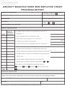 Form Dr 0085 - Aircraft Manufacturer New Employee Credit Progress Report 2010