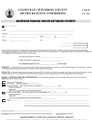 Form Ol-3e - Extension Request - Louisville Metro Revenue Commission