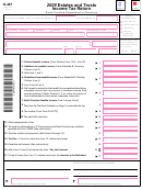 Form D-407 - Estates And Trusts Income Tax Return - 2009