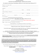 Contractor Registration / Listing Application
