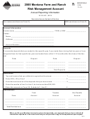 Montana Form Frm - 2005 Montana Farm And Ranch Risk Management Account