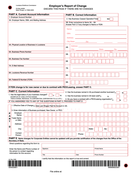 Form 4a - Employer
