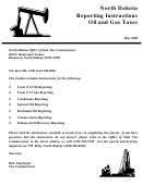Reporting Instructions Form For Oil And Gas Taxes - North Dakota Office Of State Tax Commissioner