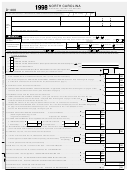 Form D-400 - Individual Income Tax Return - North Carolina Department Of Revenue - 1998