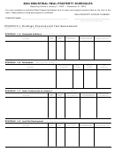 Form 150-301-032 - Industrial Real Property Schedules - 2004 Printable pdf