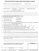 Form Uc-920 - Employer's Report Pf Employment And Business Changes