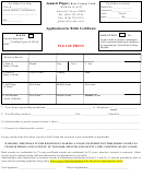 Application For Birth Certificate Form - Kerr County
