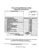 Business And Occupational Tax Form