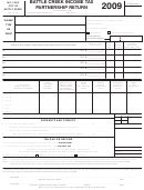 Form Bc-1065 - Battle Creek Income Tax Partnership Return - 2009 Printable pdf