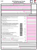 Form D-407 - Estates And Trusts Income Tax Return - 2010