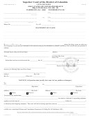 Small Claims Form 11 -civil Division - Superior Court Of The District Of Columbia