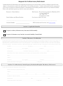 Request For Forbearance/deferment Form