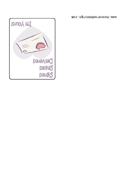 Sign Sealed Deliver Greeting Card Template Printable pdf