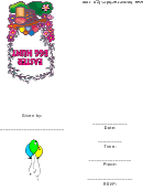 Easter Egg Hunt Party Invitation Template