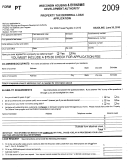 Form Pt - Property Tax Deferral Loan Application Form - Wisconsin Housing & Economic Development Authority