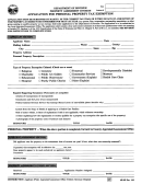 Form Ab-30p - Application For Personal Property Tax Exemption January 1995