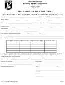 Application For Beer/wine Permit Form - Alcohol Beverage - Idaho State Police