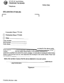 Form Ftb 3575 Bc Arcs - Franchise Tax Board - Declaration Of Mailing November 2002