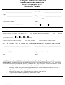 Transfer Request Form - Credentialed School Nurse