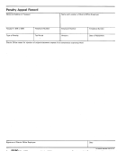 Form 5580 - Penalty Appeal Record