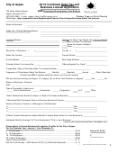 2010 Combined Sales Tax And Business License Application And Business Occupation Tax Return - City Of Aspen Printable pdf