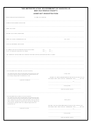 Lobbyist Registration Form - The Metropolitan Government Of Nashville And Davidson County