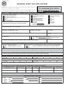 Form Jt-1/uc-001 - Arizona Joint Tax Application - 2015