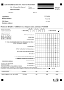 Fillable Form Rd-107 - Convension & Tourism Tax - Food Establishment Printable pdf