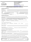 Application For Sales Tax/use Tax Form - 1999