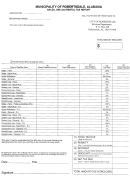 Sales, Use And Rental Tax Report Form - City Of Robertsdale Printable pdf