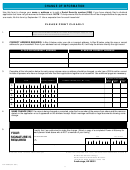 Form 04-083 - Change Of Information Template