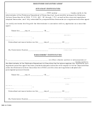 Form Obd-18 - Registered Securities Agent Applicant Certification